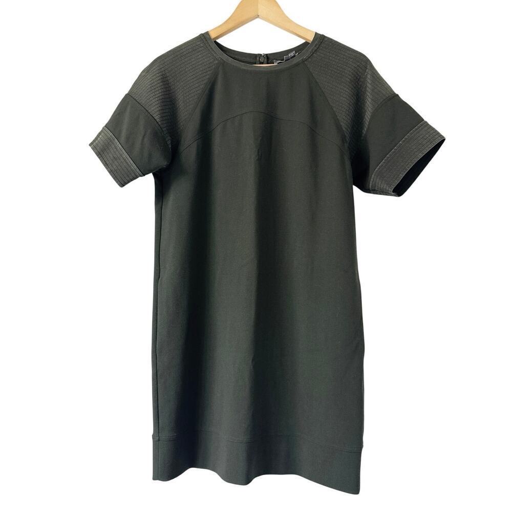Vince Short Sleeve Shift Dress Women’s Small Olive Green